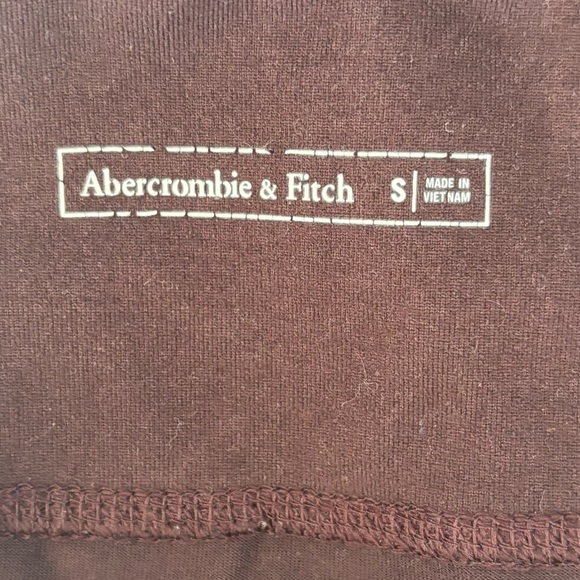 Abercrombie & Fitch Maroon Leggings Athletic Active Wear Gym Athleisure Workout - Picture 10 of 11